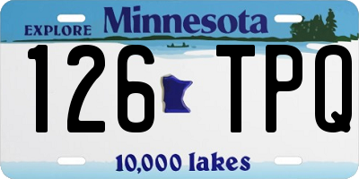 MN license plate 126TPQ