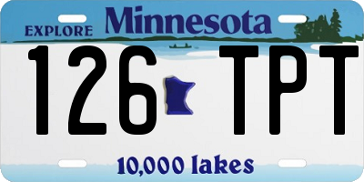 MN license plate 126TPT