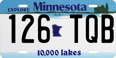 MN license plate 126TQB
