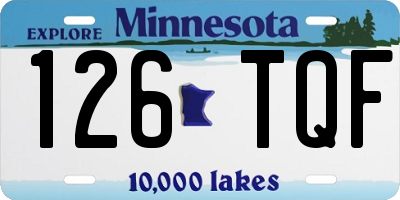 MN license plate 126TQF