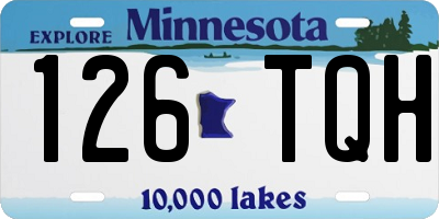 MN license plate 126TQH