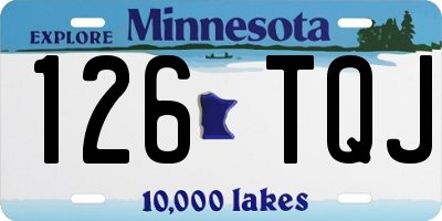 MN license plate 126TQJ