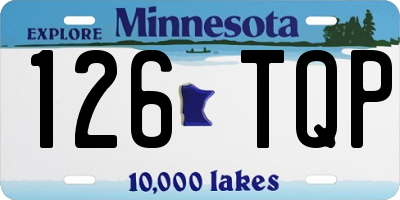 MN license plate 126TQP