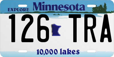 MN license plate 126TRA
