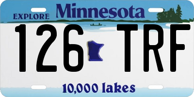 MN license plate 126TRF