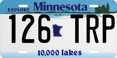 MN license plate 126TRP