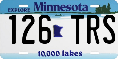 MN license plate 126TRS