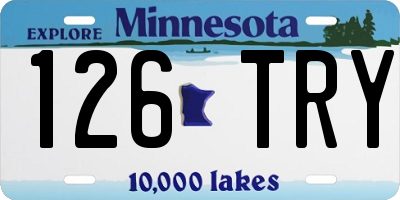 MN license plate 126TRY