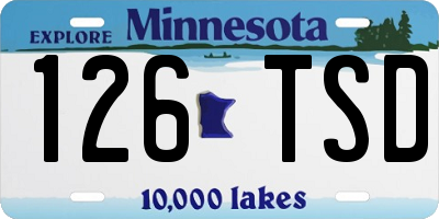 MN license plate 126TSD