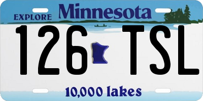MN license plate 126TSL