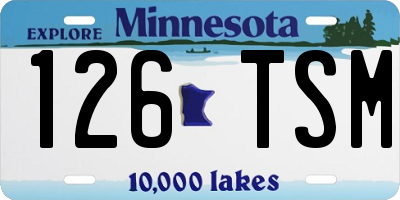 MN license plate 126TSM