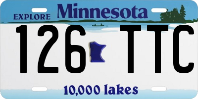 MN license plate 126TTC