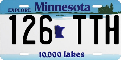 MN license plate 126TTH