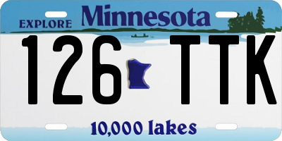 MN license plate 126TTK