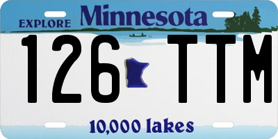 MN license plate 126TTM