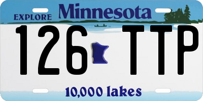 MN license plate 126TTP