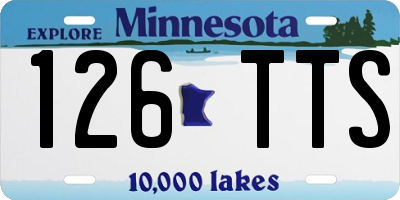 MN license plate 126TTS