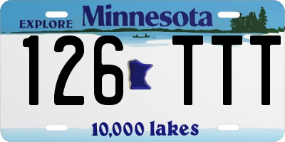 MN license plate 126TTT