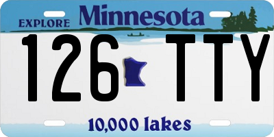 MN license plate 126TTY