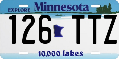 MN license plate 126TTZ
