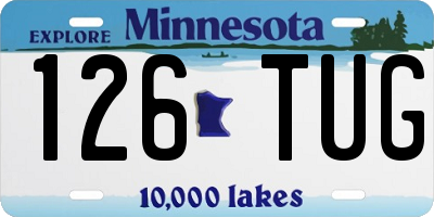 MN license plate 126TUG