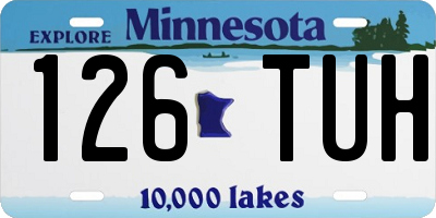 MN license plate 126TUH