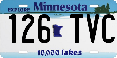 MN license plate 126TVC