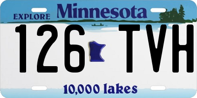 MN license plate 126TVH