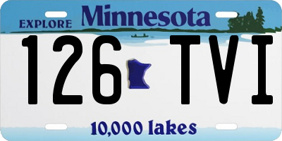 MN license plate 126TVI