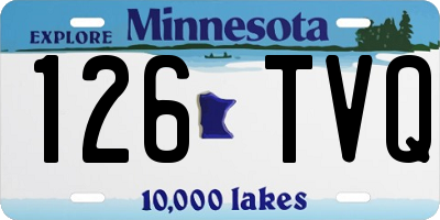 MN license plate 126TVQ