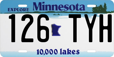 MN license plate 126TYH