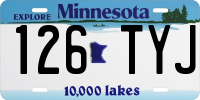 MN license plate 126TYJ
