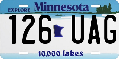 MN license plate 126UAG