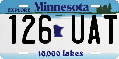 MN license plate 126UAT