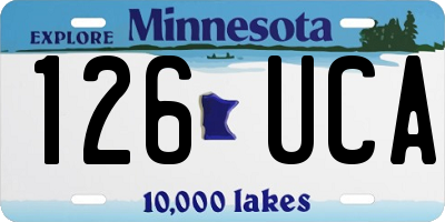 MN license plate 126UCA