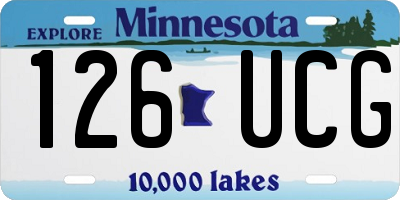 MN license plate 126UCG