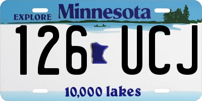 MN license plate 126UCJ