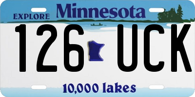 MN license plate 126UCK