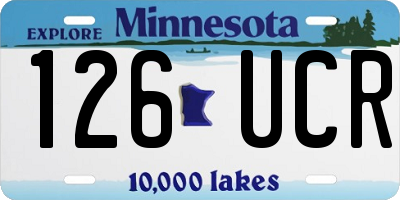 MN license plate 126UCR