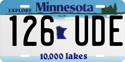 MN license plate 126UDE