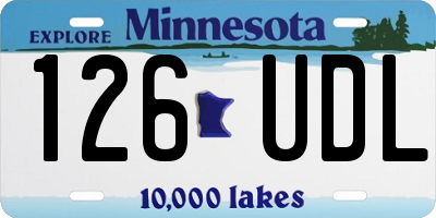 MN license plate 126UDL