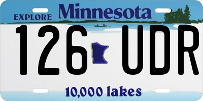 MN license plate 126UDR