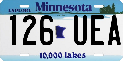 MN license plate 126UEA