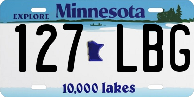 MN license plate 127LBG