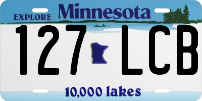 MN license plate 127LCB