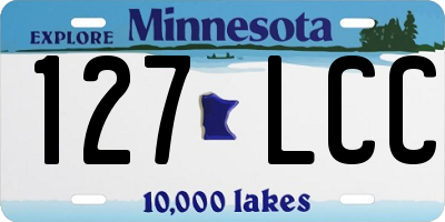 MN license plate 127LCC