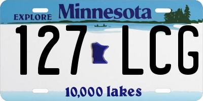 MN license plate 127LCG