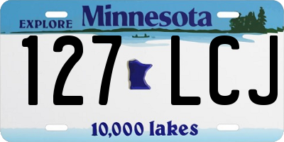 MN license plate 127LCJ