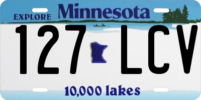 MN license plate 127LCV