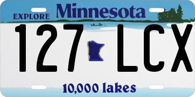 MN license plate 127LCX
